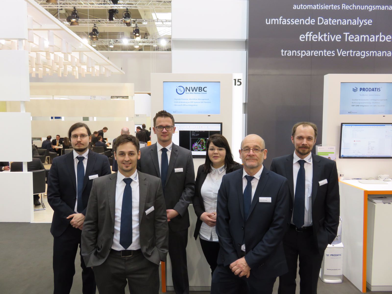 NWBC-Team auf der CeBIT 2017 auf dem Stand von ELO Digitial